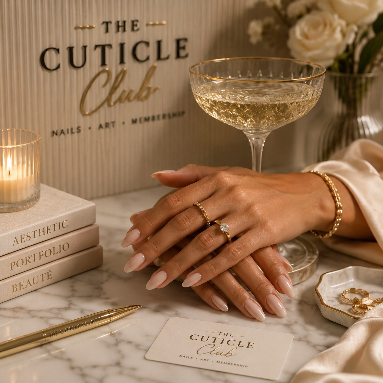 Luxury nails and champagne at The Cuticle Club